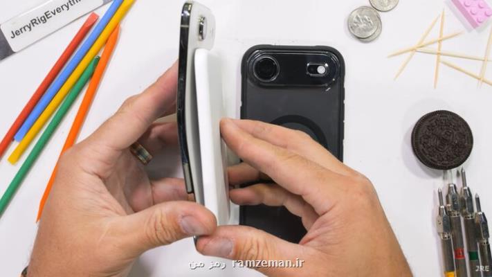 نتیجه تست خم شدن آیفون ایر