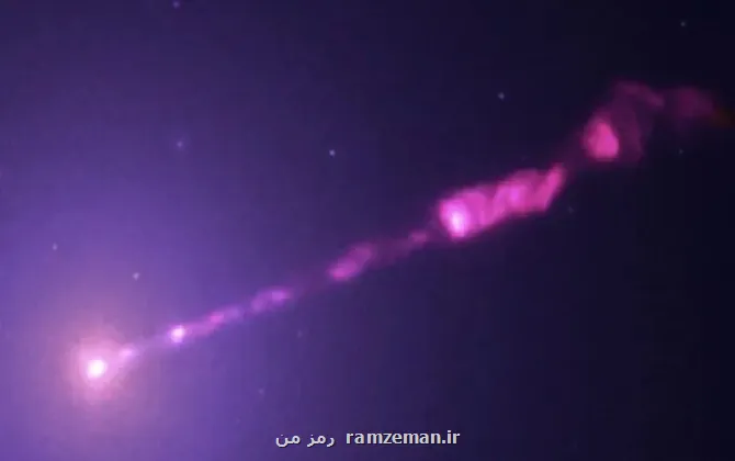 عکسی از فوران ابر سیاهچاله با دقت بالا