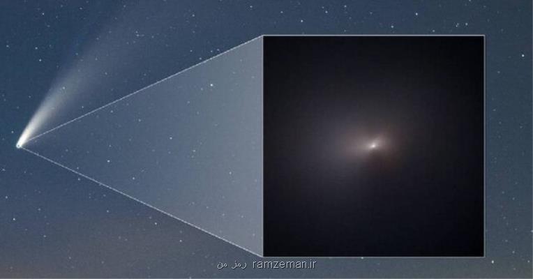 انتشار یك تصویر كلوزآپ از دنباله دار نئووایز توسط ناسا